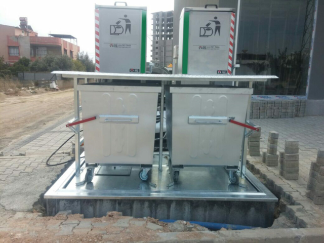 Pojemniki podziemne na systemach hydraulicznych